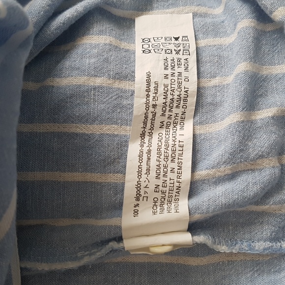 Zara Trafaluc Cotton Striped Oversized Tunic Size XS - Picture 10 of 16